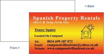 Camposol Villas 4 Rent Business Card