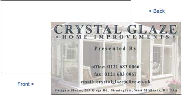 Crystal Home Improvements Business Card
