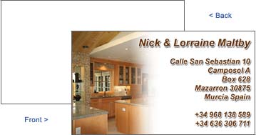 Nick Maltby Business Card