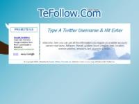 TeFollow.Com Website Screenshot