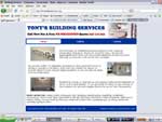 TonysBuildingServices.Com Website Screenshot