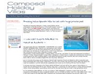 CamposolHolidayVillas.Com Website Screenshot