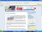 CM Constructions Website Screenshot