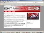 DontPanicAlarms.Com Website Screenshot