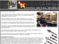 Eriks Metal Work Website Screenshot