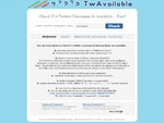 Twavailable.Com Website Screenshot